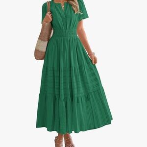 Elegant Green Maxi Dress